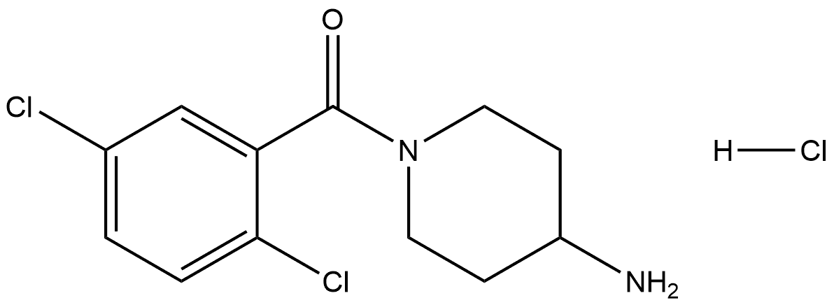 (4-aminopiperidin-1-yl)(2,5-dichlorophenyl)methanone hydrochloride Structure