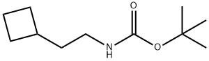 Carbamic acid, N-(2-cyclobutylethyl)-, 1,1-dimethylethyl ester Structure