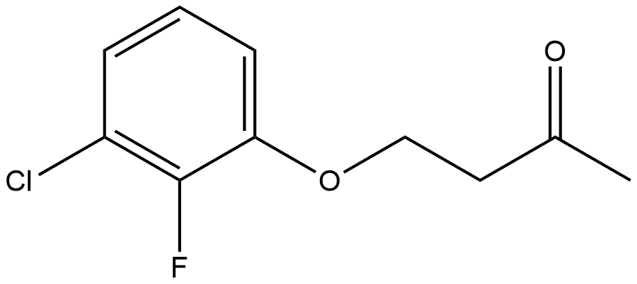 4-(3-Chloro-2-fluorophenoxy)-2-butanone Structure