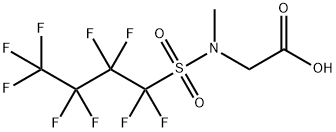 Perfluorbutanesulfonylamide(N-methyl)acetate 化学構造式