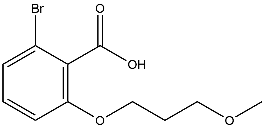 2-Bromo-6-(3-methoxypropoxy)benzoic acid Struktur