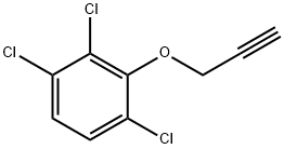 Benzene, 1,2,4-trichloro-3-(2-propyn-1-yloxy)-,15945-64-9,结构式