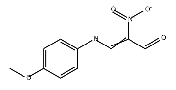 2-Propenal, 3-[(4-methoxyphenyl)amino]-2-nitro- Structure