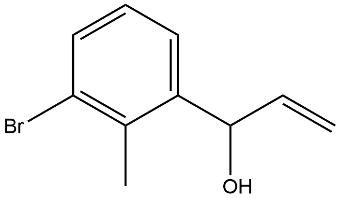 3-Bromo-α-ethenyl-2-methylbenzenemethanol Structure