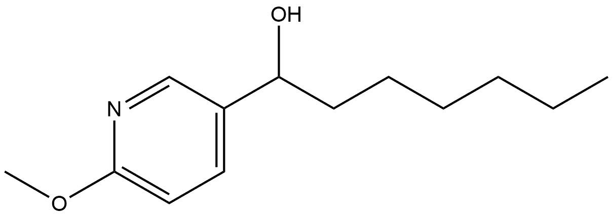 α-Hexyl-6-methoxy-3-pyridinemethanol Struktur