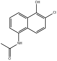 N-(6-Chloro-5-hydroxynaphthalen-1-yl)acetamide Structure