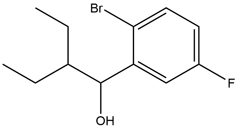 2-Bromo-α-(1-ethylpropyl)-5-fluorobenzenemethanol Structure
