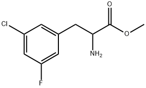 methyl 2-amino-3-(3-chloro-5-fluorophenyl)propanoate Structure