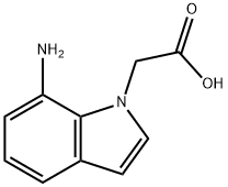 2-(7-amino-1H-indol-1-yl)acetic acid Structure