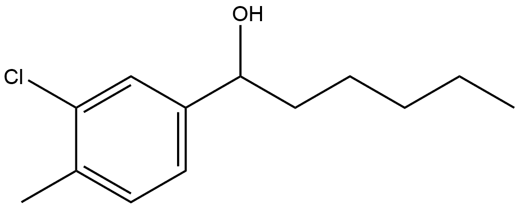 3-Chloro-4-methyl-α-pentylbenzenemethanol Struktur