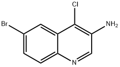 6-Bromo-4-chloroquinolin-3-amine Struktur