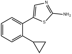5-(2-Cyclopropylphenyl)thiazol-2-amine,1595660-67-5,结构式