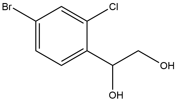 1-(4-Bromo-2-chlorophenyl)-1,2-ethanediol Struktur