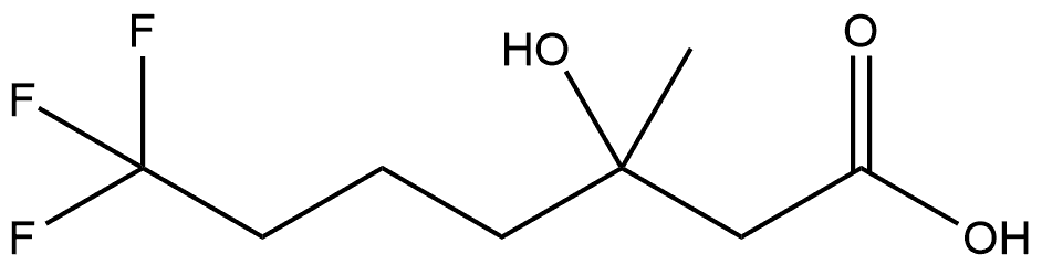 7,7,7-trifluoro-3-hydroxy-3-methylheptanoic acid Structure