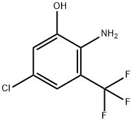 Phenol, 2-amino-5-chloro-3-(trifluoromethyl)- 化学構造式