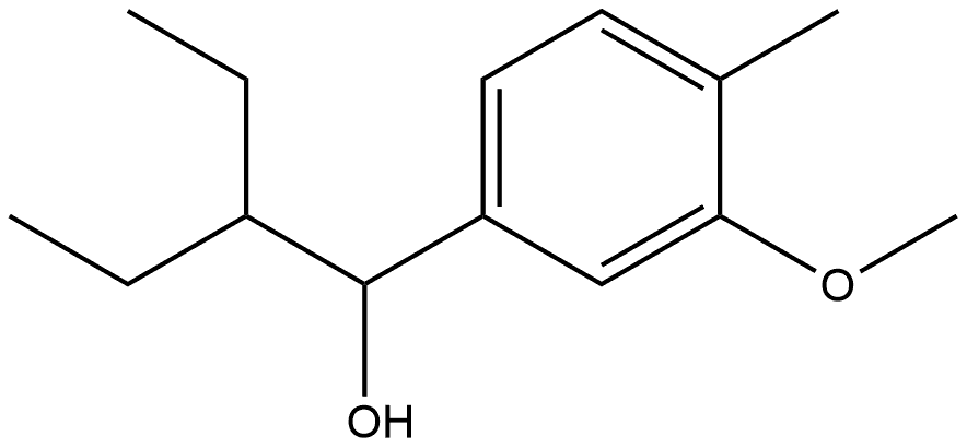 α-(1-Ethylpropyl)-3-methoxy-4-methylbenzenemethanol 结构式