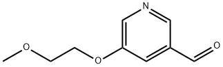 3-Pyridinecarboxaldehyde, 5-(2-methoxyethoxy)- 化学構造式
