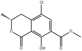 1H-2-Benzopyran-7-carboxylic acid, 5-chloro-3,4-dihydro-8-hydroxy-3-methyl-1-oxo-, methyl ester, (3R)-