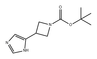 3-(1H-咪唑-5-基)氮杂环丁烷-1-羧酸叔丁酯, 1596988-27-0, 结构式