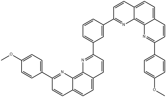 1,10-Phenanthroline, 2,2'-(1,3-phenylene)bis[9-(4-methoxyphenyl)- Structure