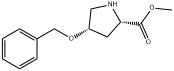 methyl (2S,4S)-4-benzyloxypyrrolidine-2-carboxylate 结构式