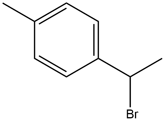 Benzene, 1-(1-bromoethyl)-4-methyl-, (-)- Struktur