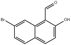7-溴-2-羟基-1-萘甲醛 结构式