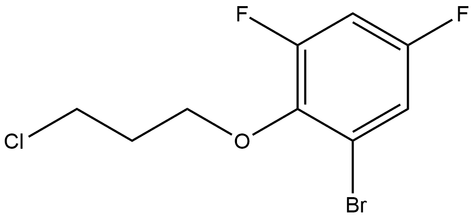 1-Bromo-2-(3-chloropropoxy)-3,5-difluorobenzene Structure