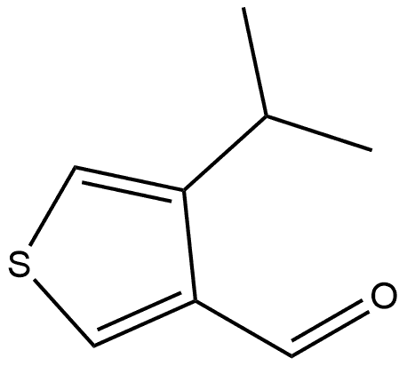 4-(1-Methylethyl)-3-thiophenecarboxaldehyde Structure