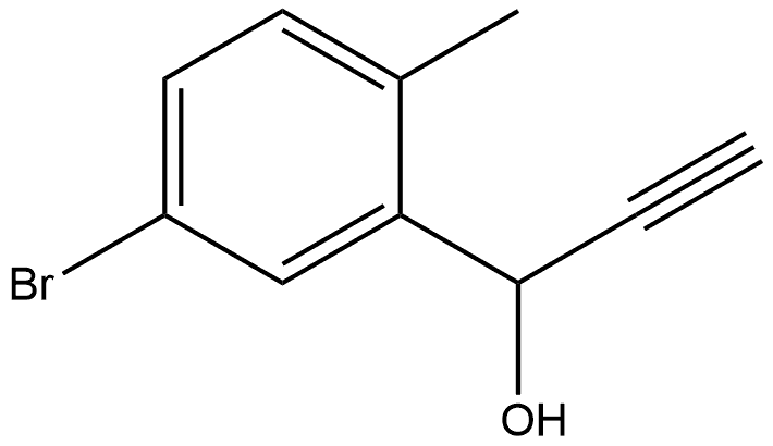 5-Bromo-α-ethynyl-2-methylbenzenemethanol Structure
