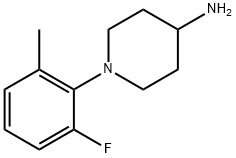 4-Piperidinamine, 1-(2-fluoro-6-methylphenyl)- Struktur