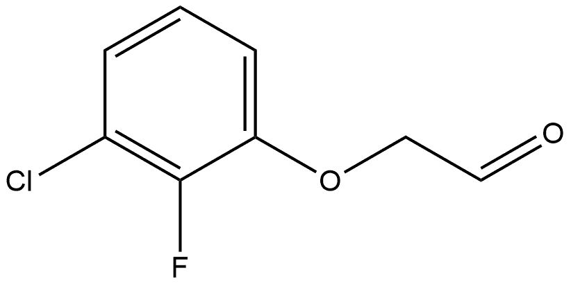 2-(3-Chloro-2-fluorophenoxy)acetaldehyde,1598190-97-6,结构式