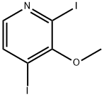 Pyridine, 2,4-diiodo-3-methoxy- 化学構造式