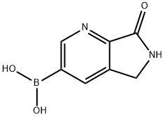 Boronic acid, B-(6,7-dihydro-7-oxo-5H-pyrrolo[3,4-b]pyridin-3-yl)- 化学構造式