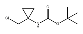 N-BOC-1-(氯甲基)环丙胺 结构式
