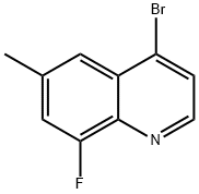 4-bromo-8-fluoro-6-methylquinoline 结构式