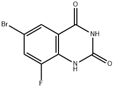 2,4(1H,3H)-Quinazolinedione, 6-bromo-8-fluoro- Struktur