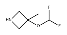 Azetidine, 3-(difluoromethoxy)-3-methyl- Struktur