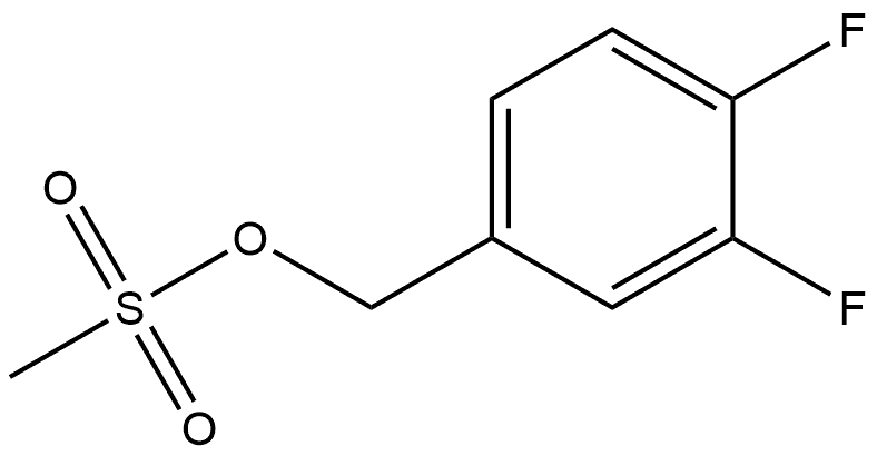 Benzenemethanol, 3,4-difluoro-, 1-methanesulfonate Structure