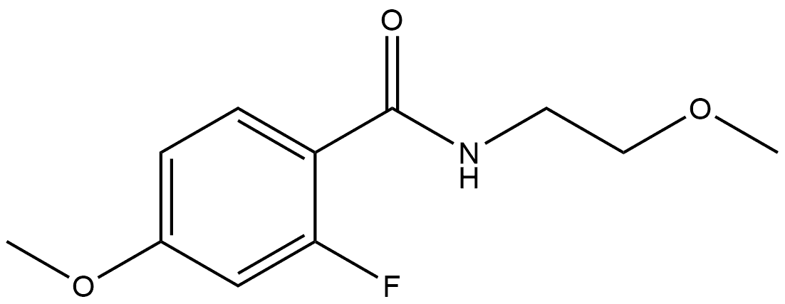 2-Fluoro-4-methoxy-N-(2-methoxyethyl)benzamide Structure