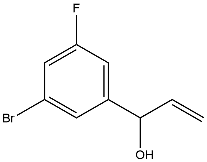 3-Bromo-α-ethenyl-5-fluorobenzenemethanol Structure