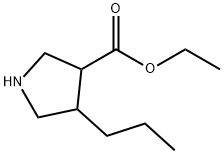 Ethyl 4-propyl-3-pyrrolidinecarboxylate Struktur