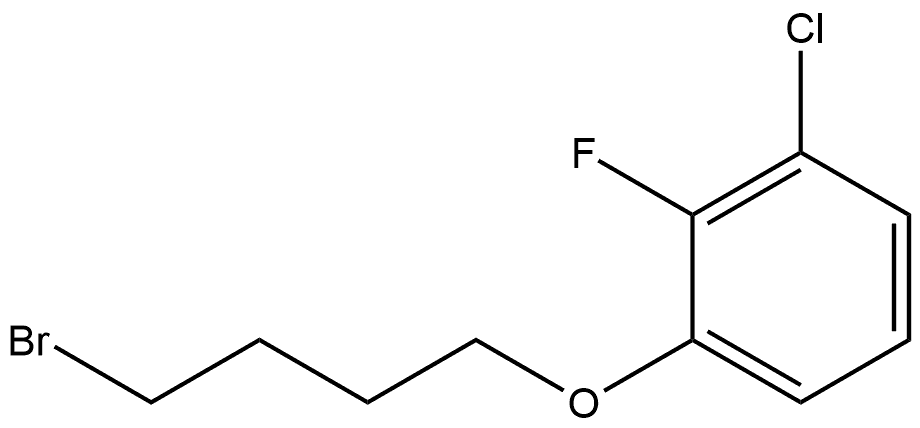 Benzene, 1-(4-bromobutoxy)-3-chloro-2-fluoro- Structure