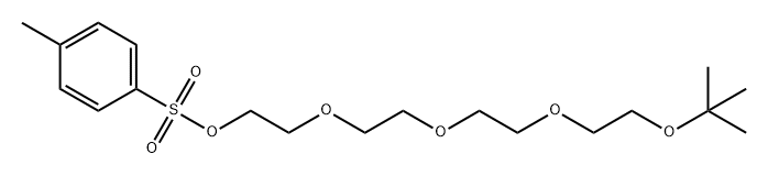 四乙二醇单叔丁基醚对甲苯磺酸酯,1599434-09-9,结构式