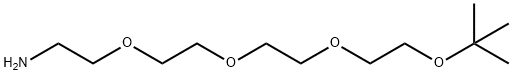 3,6,9,12-Tetraoxatetradecan-1-amine, 13,13-dimethyl- Structure