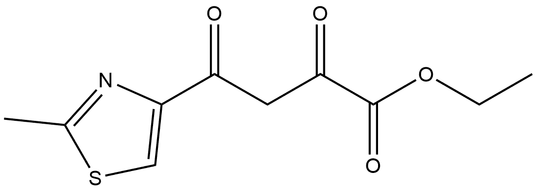 4-(2-甲基-4-噻唑基)-2,4-二氧代丁酸乙酯 结构式