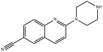 2-(Piperazin-1-yl)quinoline-6-carbonitrile Struktur