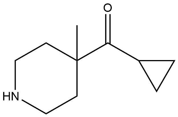 Cyclopropyl(4-methyl-4-piperidinyl)methanone Structure