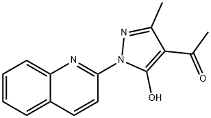 1-(5-Hydroxy-3-methyl-1-(quinolin-2-yl)-1H-pyrazol-4-yl)ethanone Structure