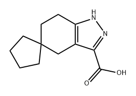 Spiro[cyclopentane-1,5'-[5H]indazole]-3'-carboxylic acid, 1',4',6',7'-tetrahydro-|